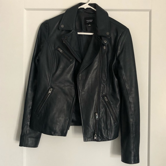 Lamarque Jackets & Coats Real Leather Jacket Navy Blue Poshmark
